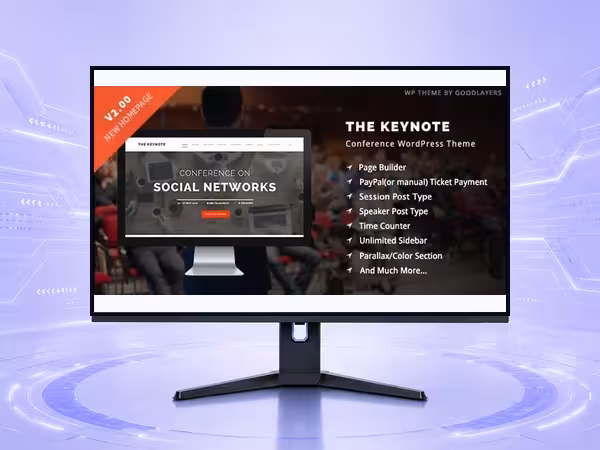 The Keynote WordPress Theme - Modern Responsive Website Builder Template product preview