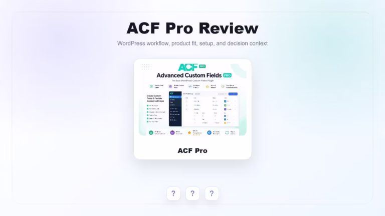 Featured image for ACF Pro Review: Is Advanced Custom Fields Pro Worth Using?