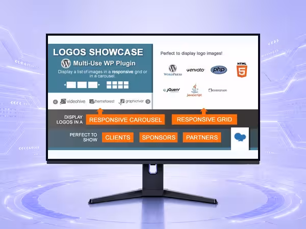 Logos Showcase WordPress Plugin - Media, Gallery, and Content Display Tools product preview