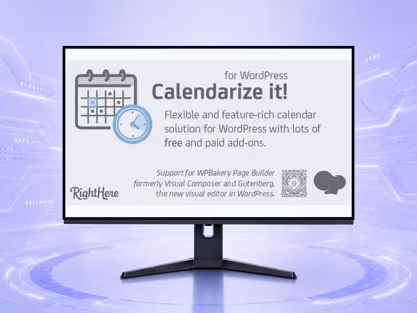 Calendarize it! WordPress Plugin - Booking, Calendar, and Scheduling Workflow Tools product preview