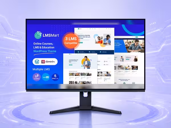 LMSmart WordPress Theme - LMS, Course, and Education Website Template product preview