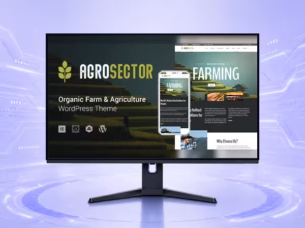 Agrosector Agriculture & Organic Food WordPress Theme product preview
